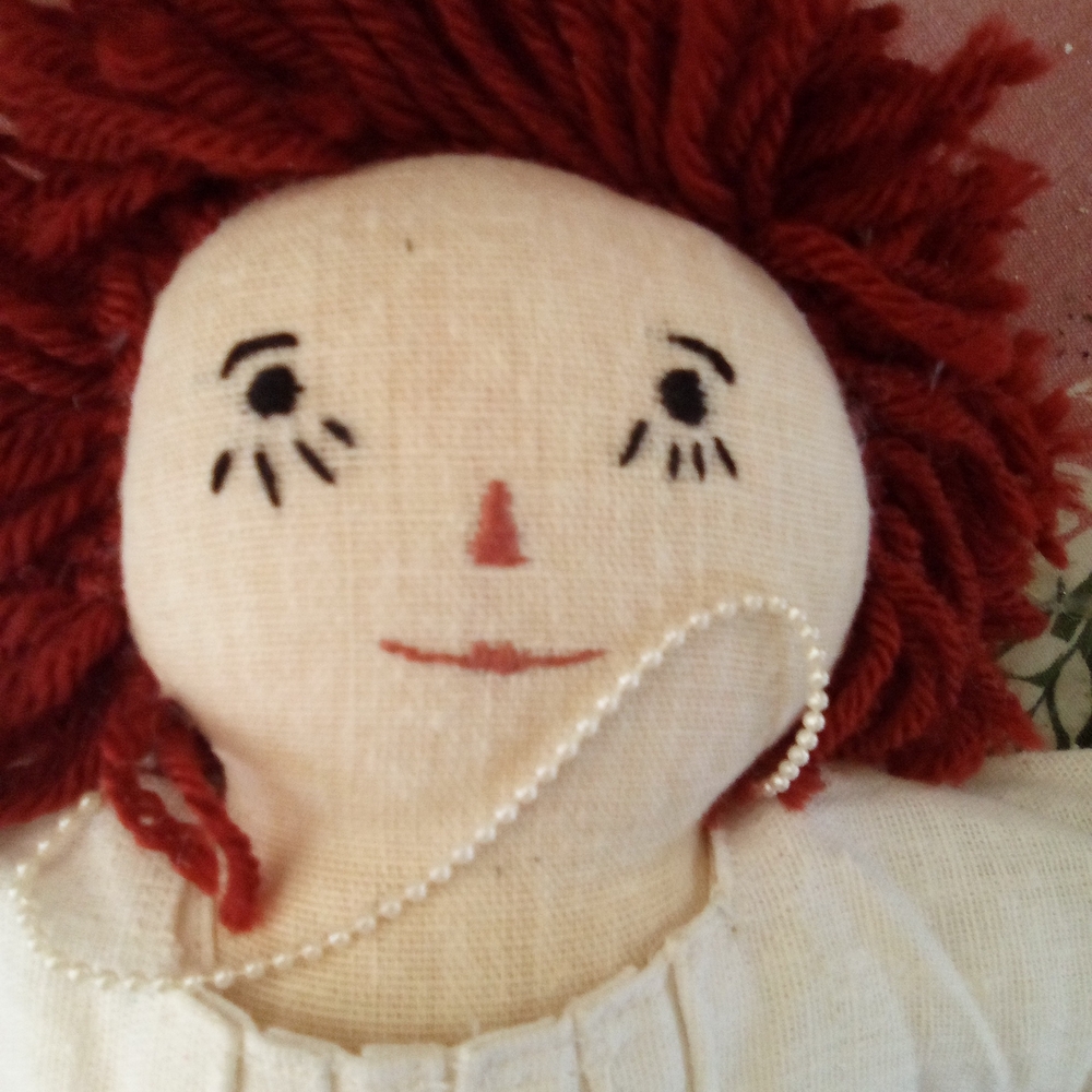 Vintage Raggedy Ann Handmade Doll w Dresses